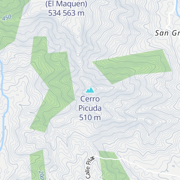Map of Cerro Picuda