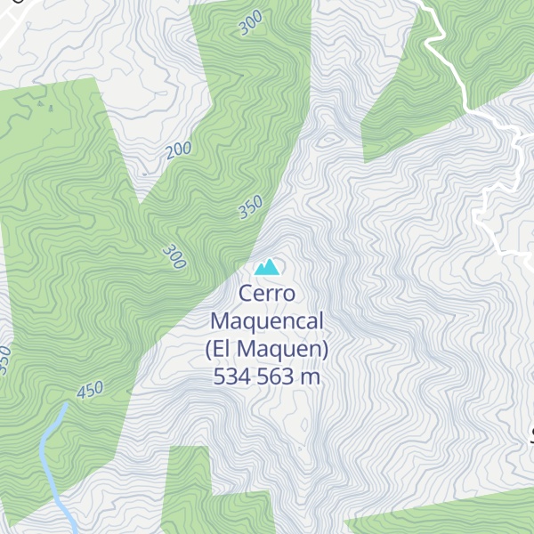 Map of Cerro Maquencal (El Maquen) 534