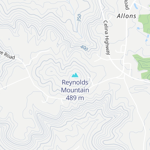 Map of Reynolds Mountain