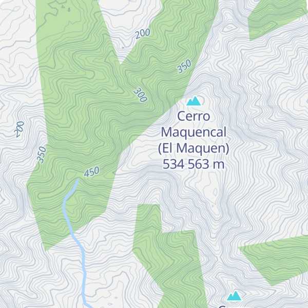 Map of Cerro Maquencal