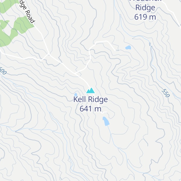 Map of Kell Ridge