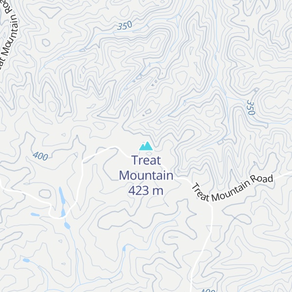 Map of Treat Mountain