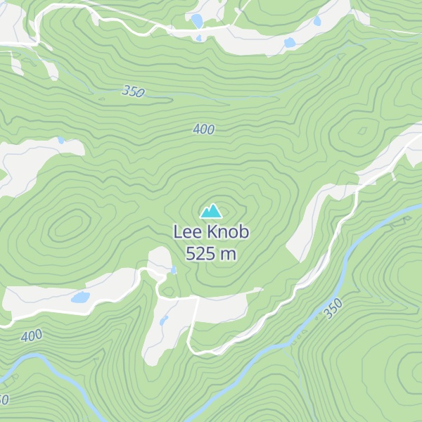 Map of Lee Knob
