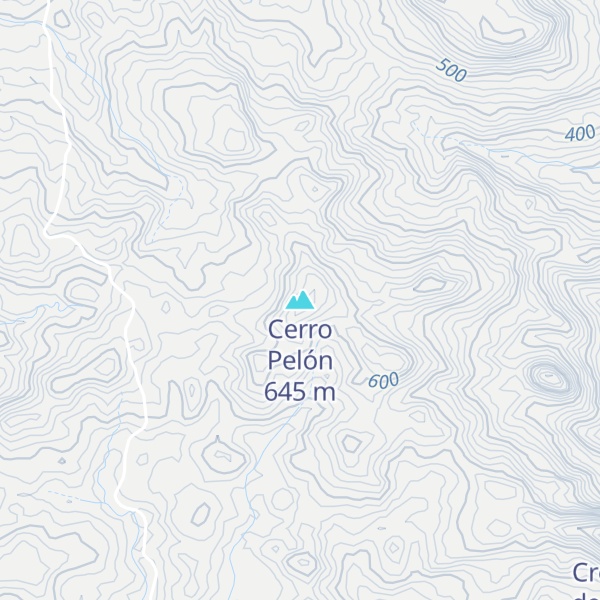 Map of Cerro Pelón