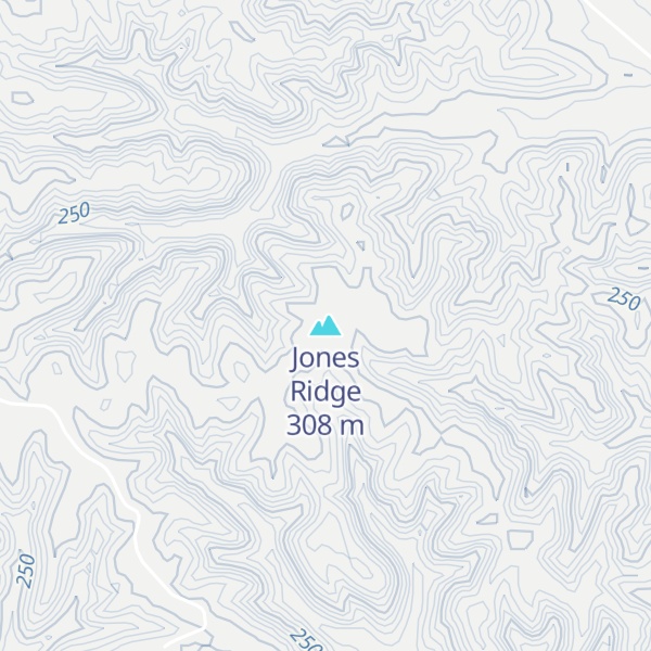 Map of Jones Ridge