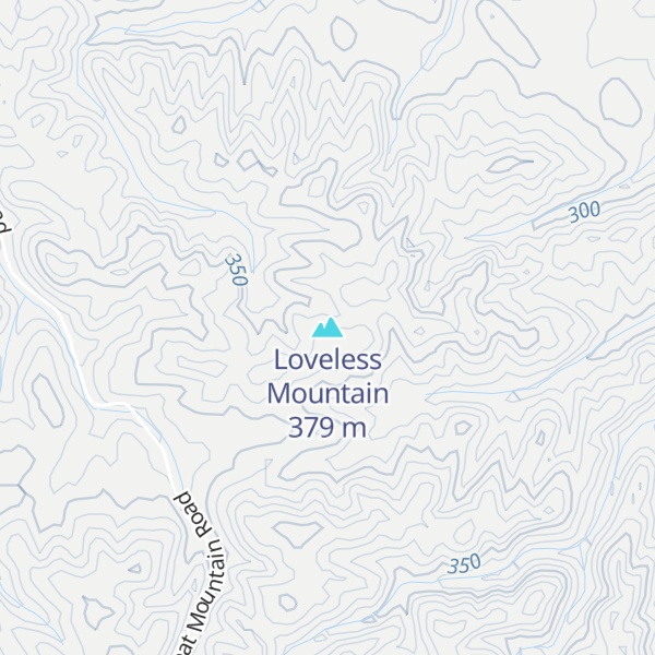 Map of Loveless Mountain