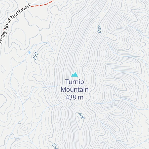 Map of Turnip Mountain