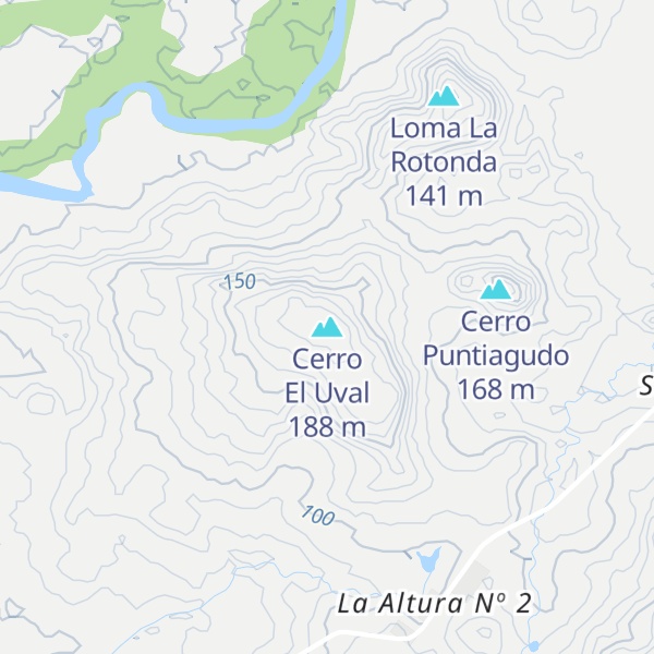 Map of Cerro El Uval
