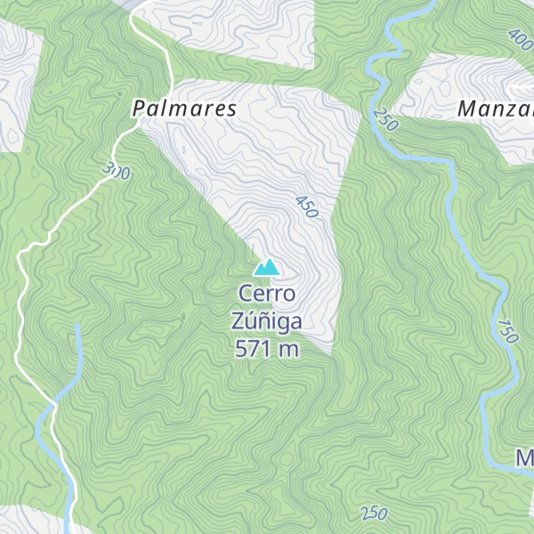 Map of Cerro Zúñiga