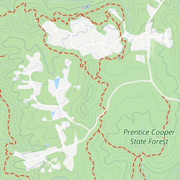 Map of Round Knob