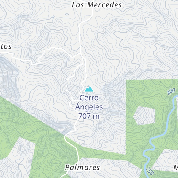 Map of Cerro Ángeles