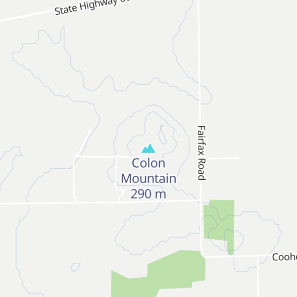 Map of Colon Mountain