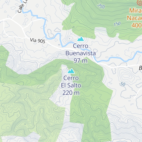 Map of Cerro El Salto