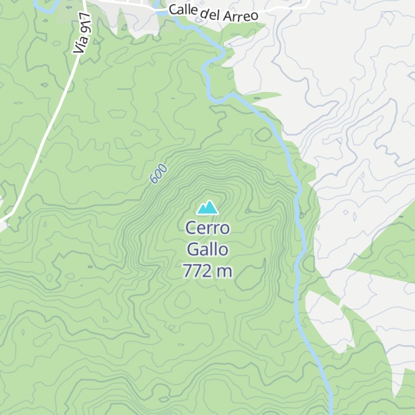 Map of Cerro Gallo