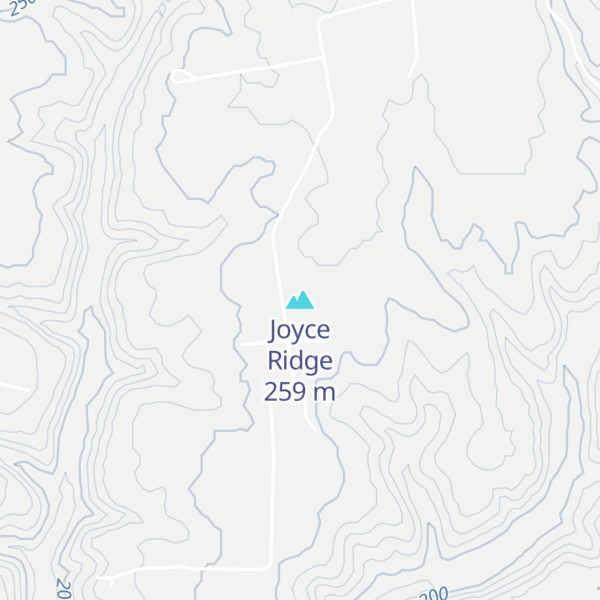 Map of Joyce Ridge