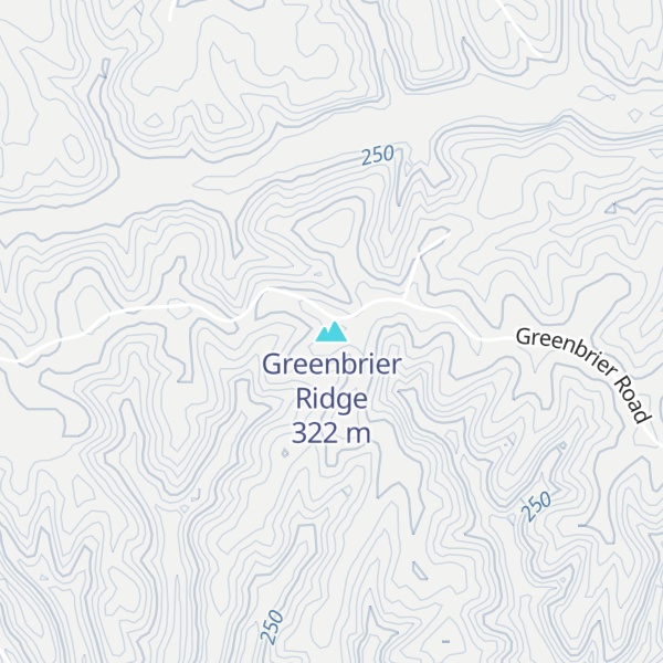 Map of Greenbrier Ridge