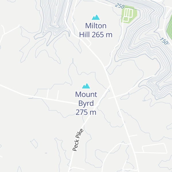 Map of Mount Byrd