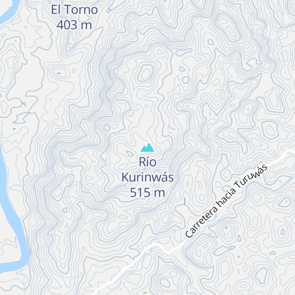 Map of Río Kurinwás