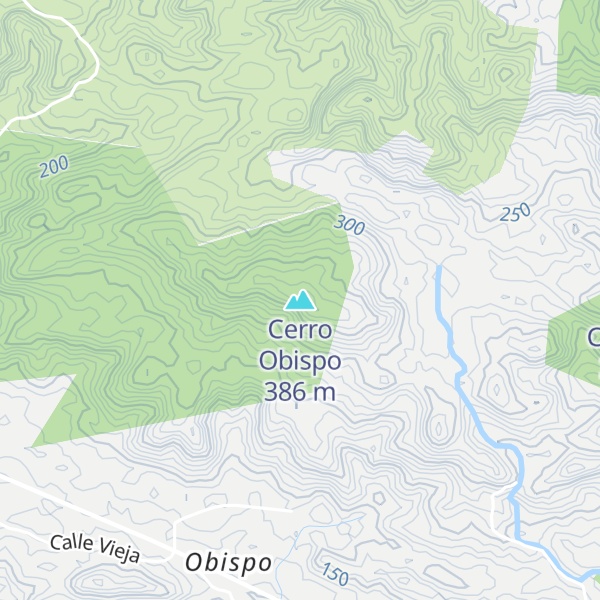 Map of Cerro Obispo