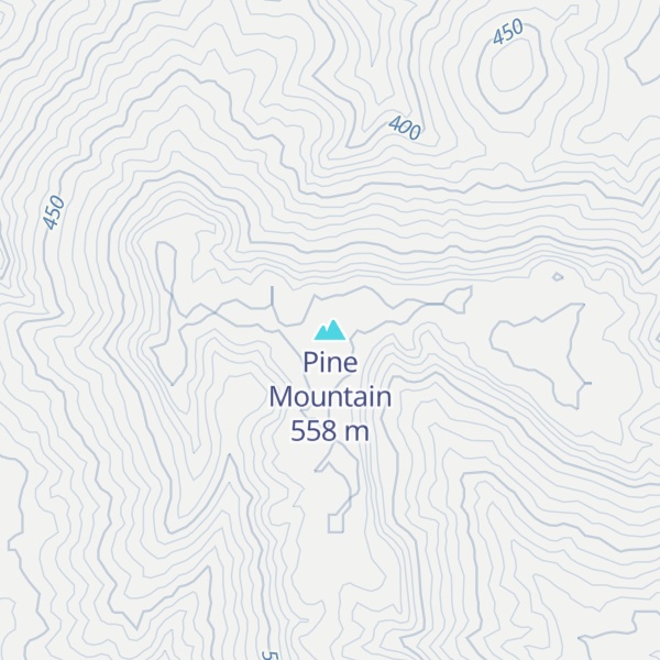 Map of Pine Mountain