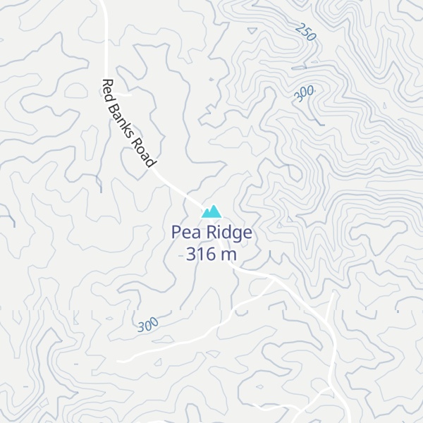 Map of Pea Ridge