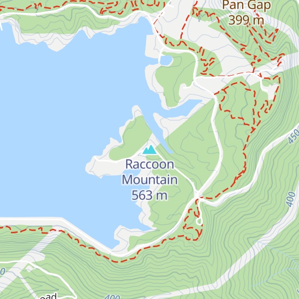 Map of Raccoon Mountain