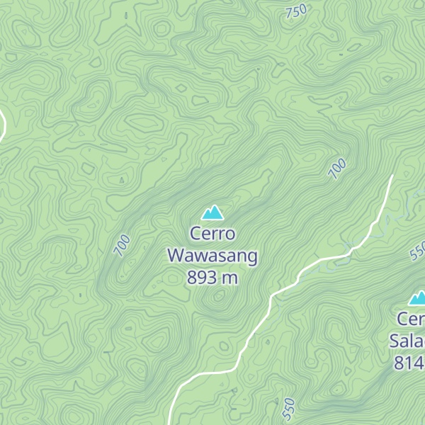 Map of Cerro Wawasang