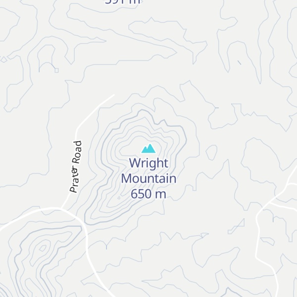 Map of Wright Mountain