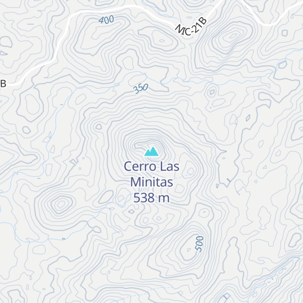 Map of Cerro Las Minitas