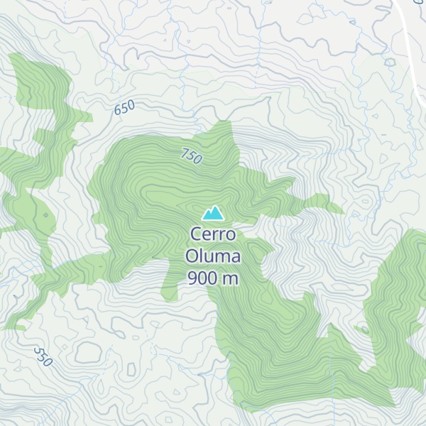 Map of Cerro Oluma