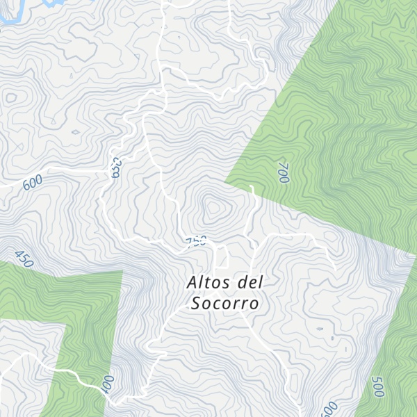 Map of Cerro Socorro