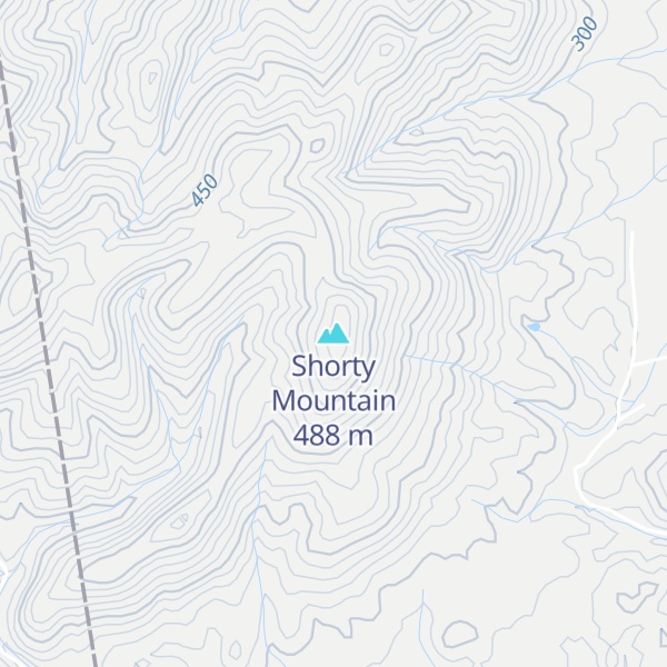 Map of Shorty Mountain
