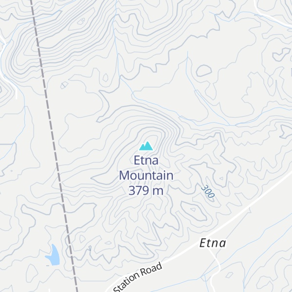 Map of Etna Mountain