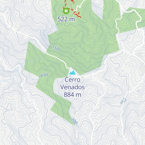 Map of Cerro Venados