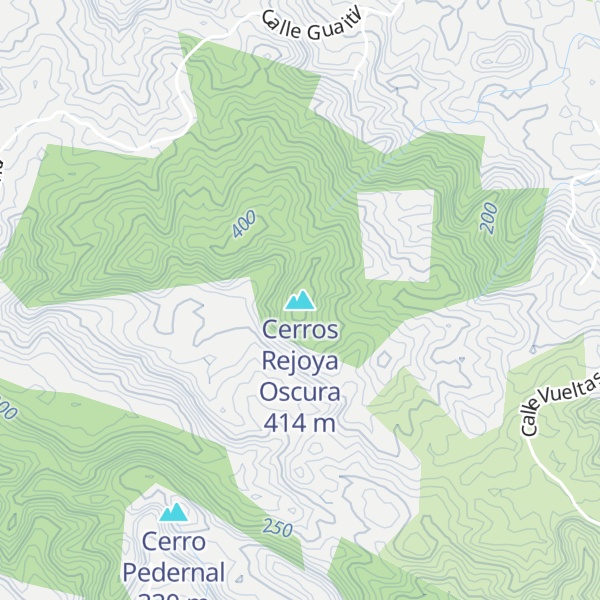 Map of Cerros Rejoya Oscura
