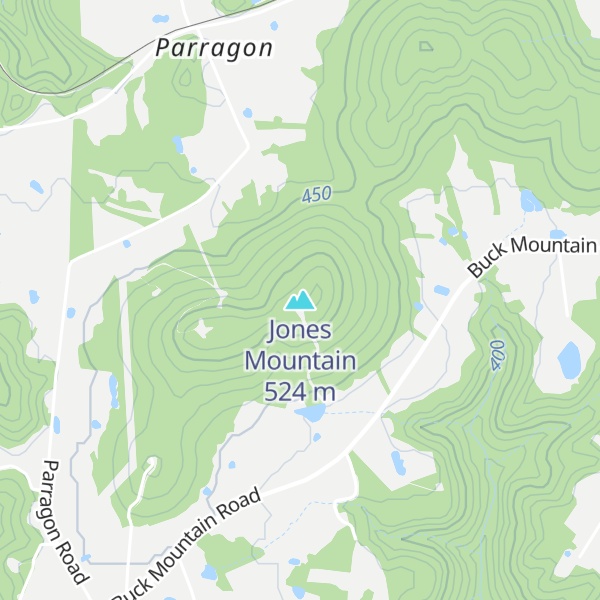 Map of Jones Mountain