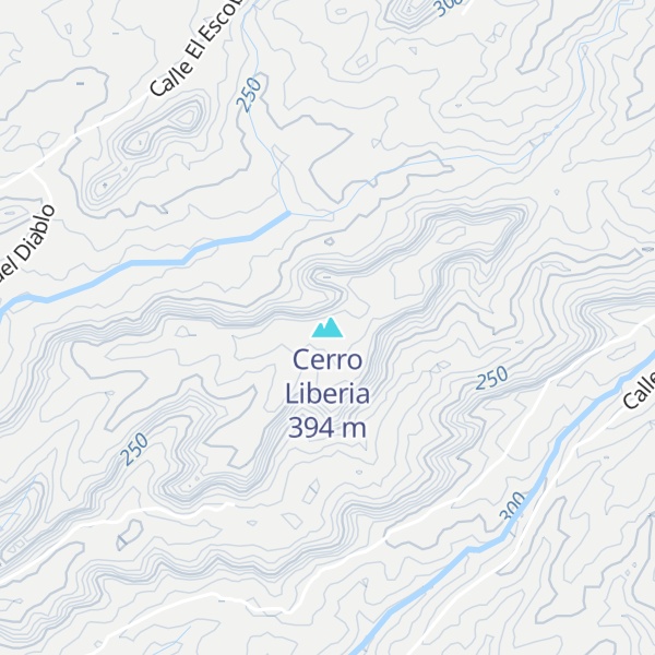 Map of Cerro Liberia
