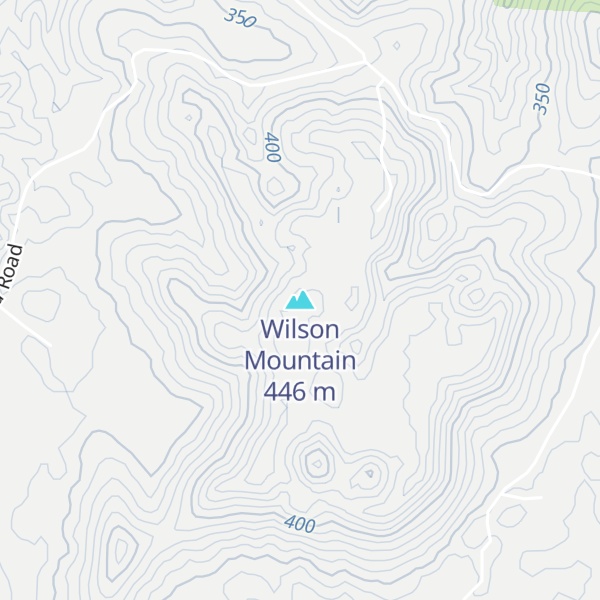 Map of Wilson Mountain