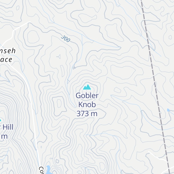 Map of Gobler Knob
