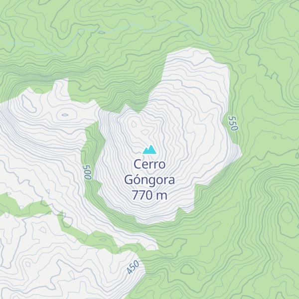 Map of Cerro Góngora
