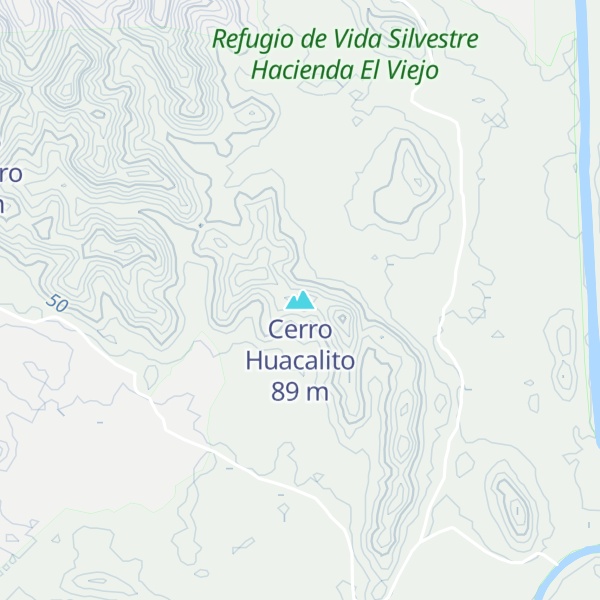 Map of Cerro Huacalito