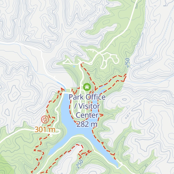 Map of Park Office / Visitor Center