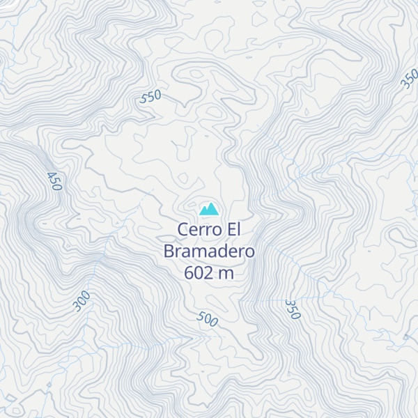Map of Cerro El Bramadero