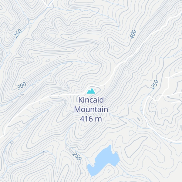 Map of Kincaid Mountain
