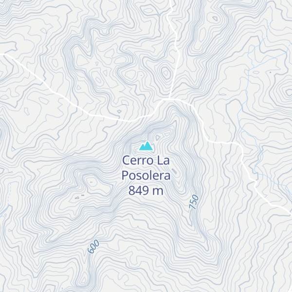 Map of Cerro La Posolera