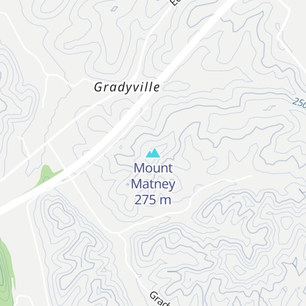 Map of Mount Matney