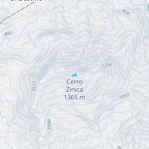 Map of Cerro Zinica