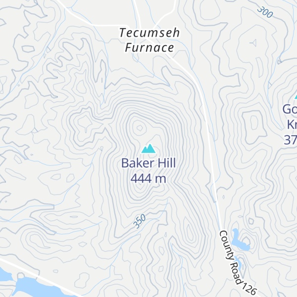 Map of Baker Hill