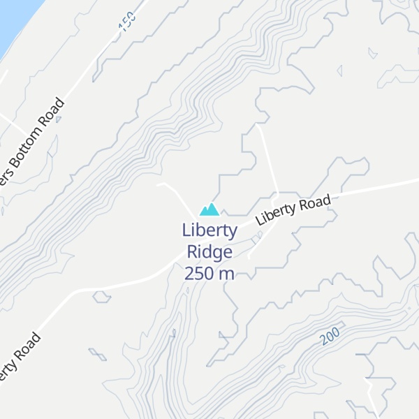 Map of Liberty Ridge