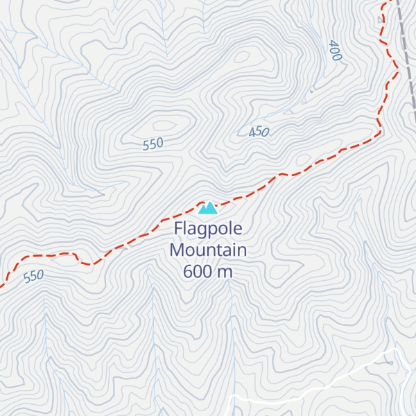 Map of Flagpole Mountain